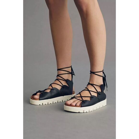 Anthropologie x Pilcro Tie-Up Gladiator Sport Sandals Size 8 - Picture 2 of 6